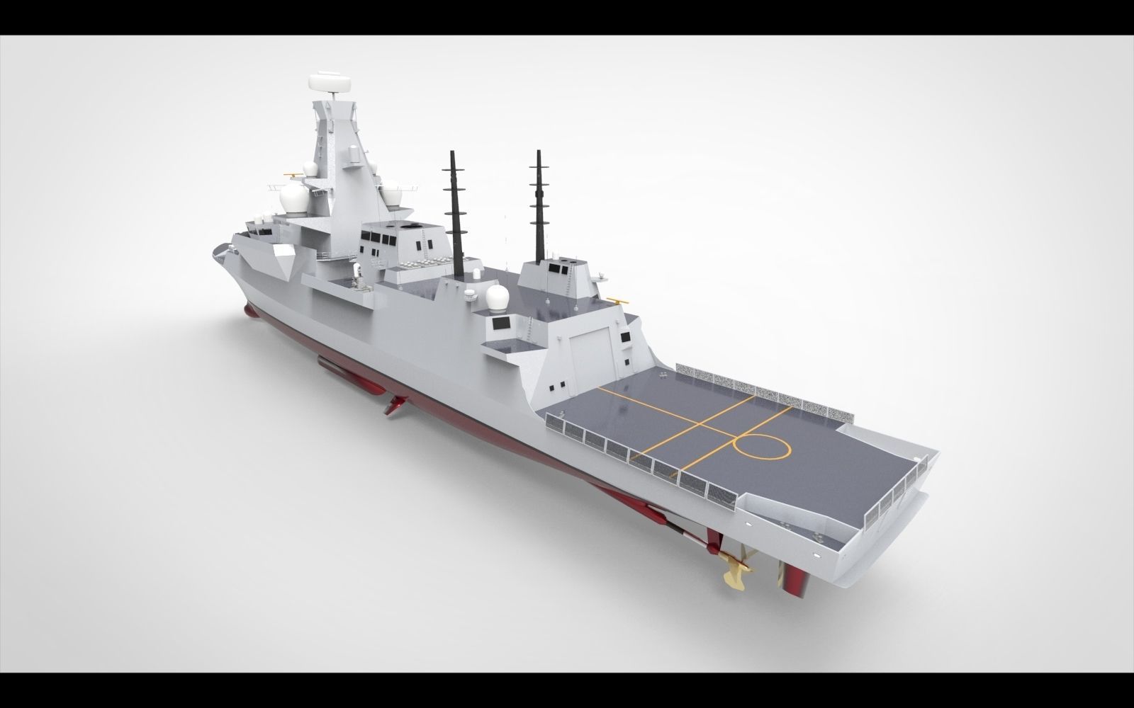 Frigate Type 26 3D model_5