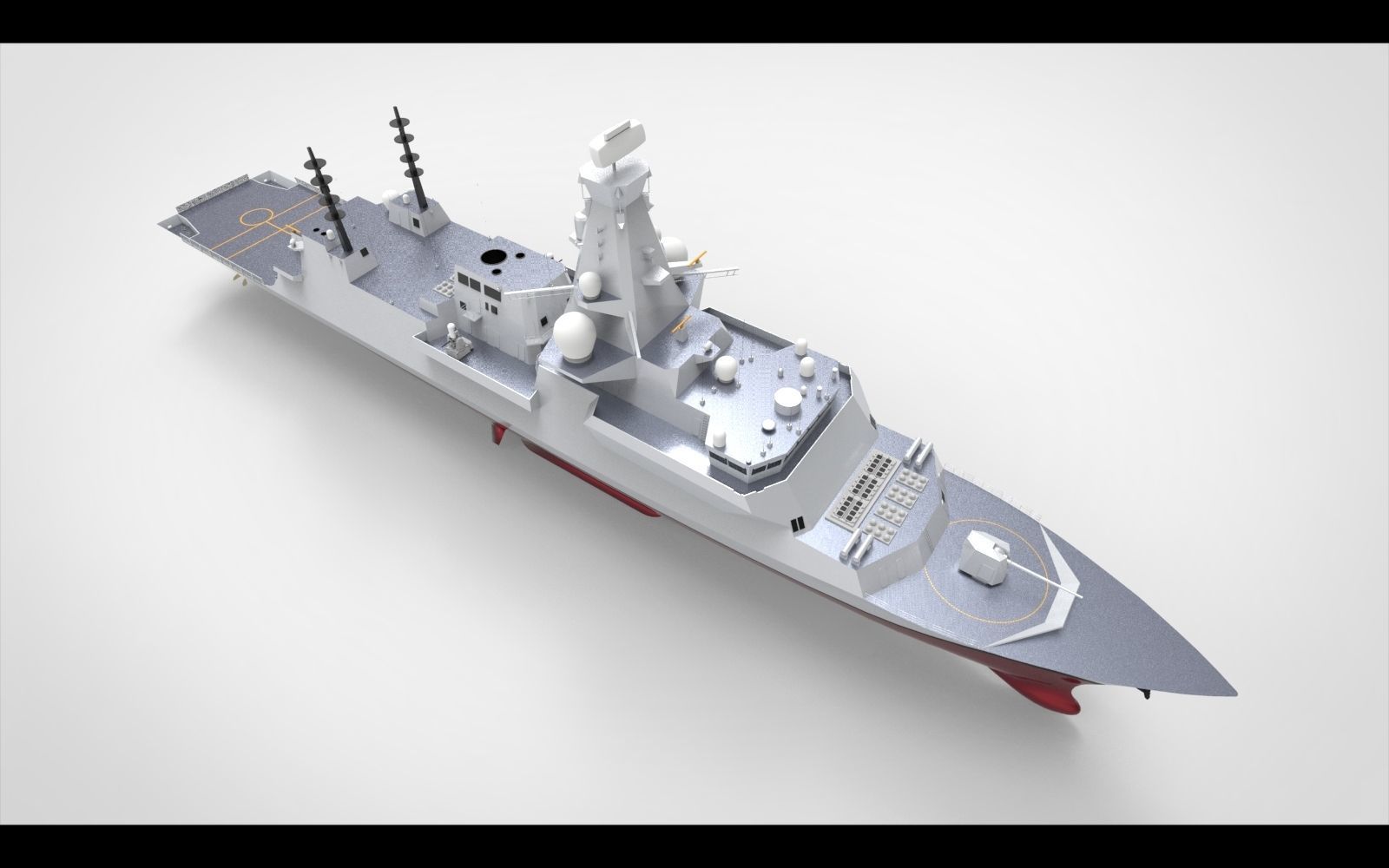 Frigate Type 26 3D model_1