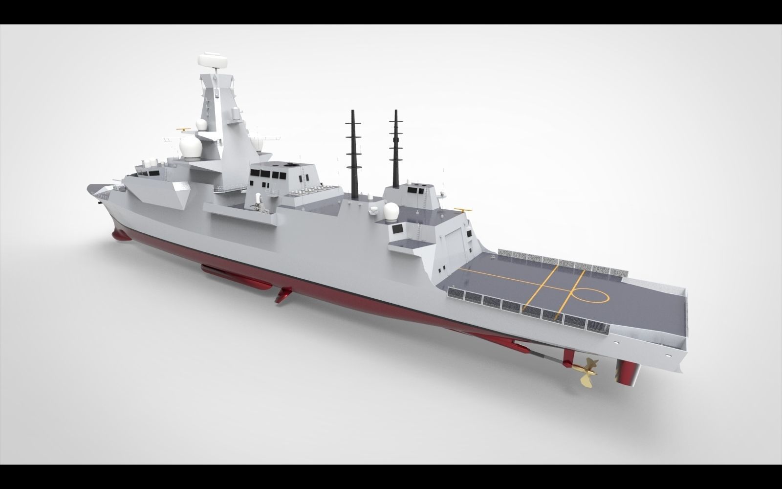 Frigate Type 26 3D model_6
