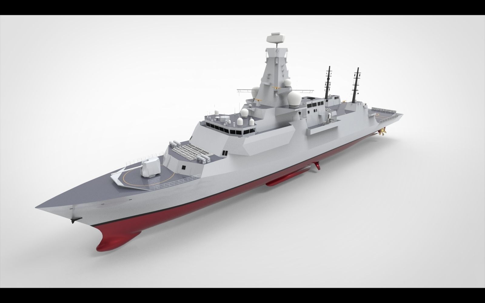 Frigate Type 26 3D model_4