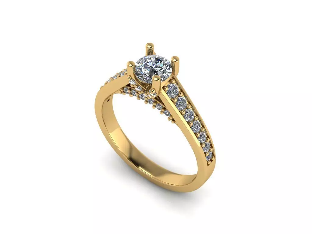 wedding ring custom design 3D print model_0