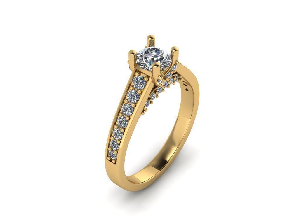 wedding ring custom design 3D print model_1