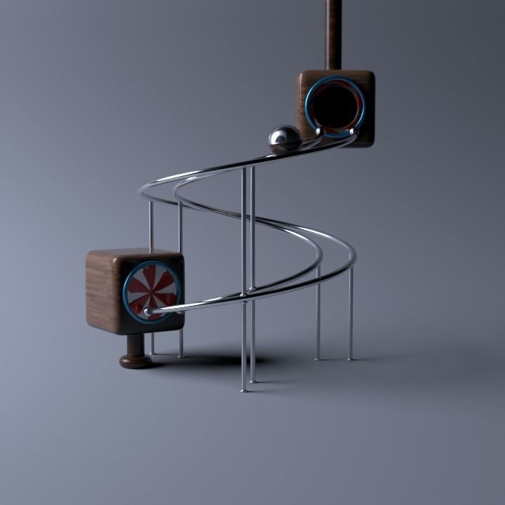 Spinning the ball 3D model_2