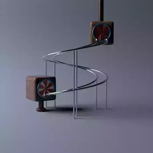 Spinning the ball 3D model