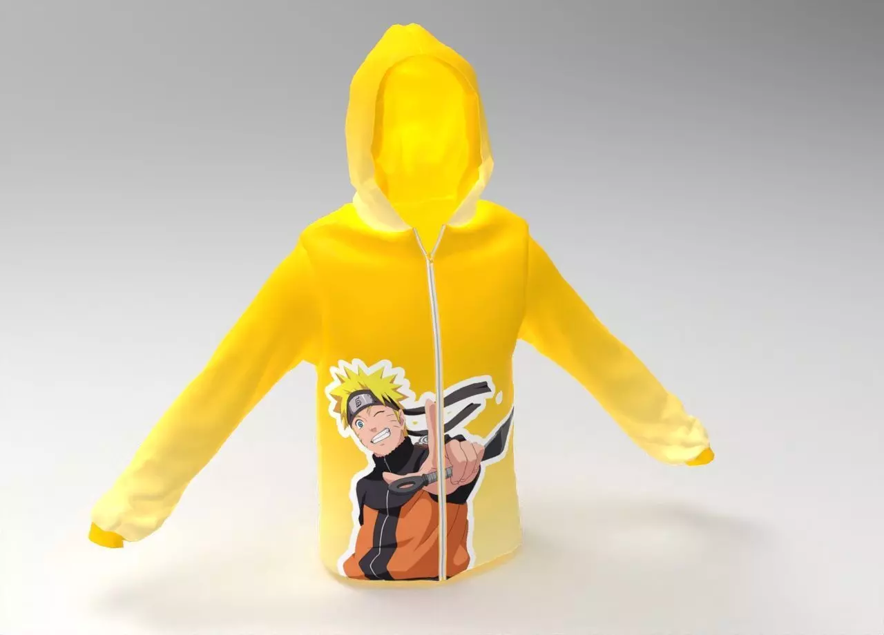 3D hoodie - 2 Models 3D model