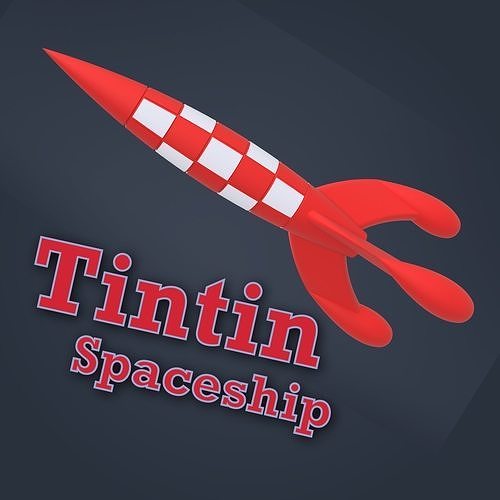 Tintin Toy rocket  3D Print model 3D print model