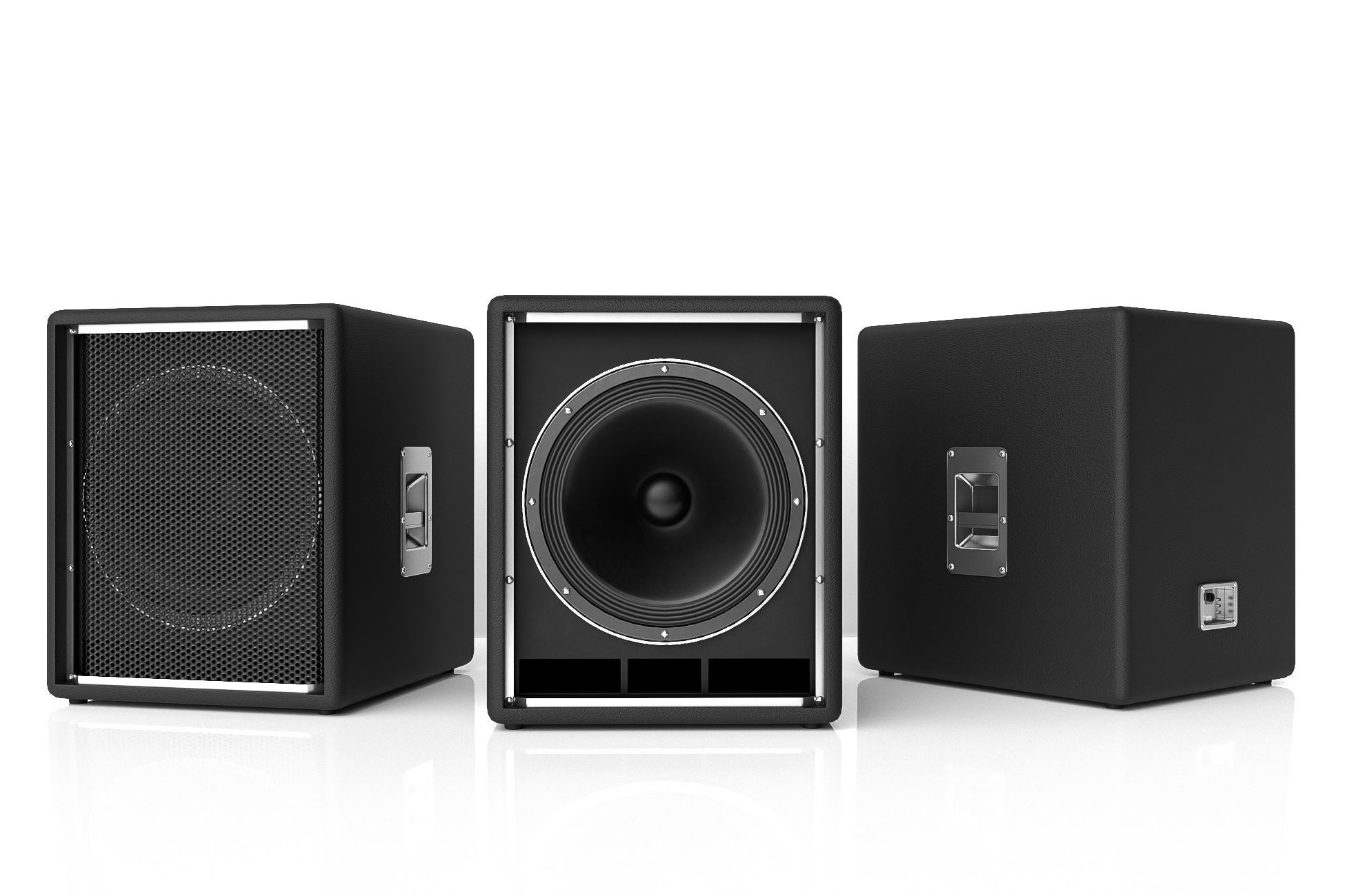 Loudspeakers Low-poly 3D model_3
