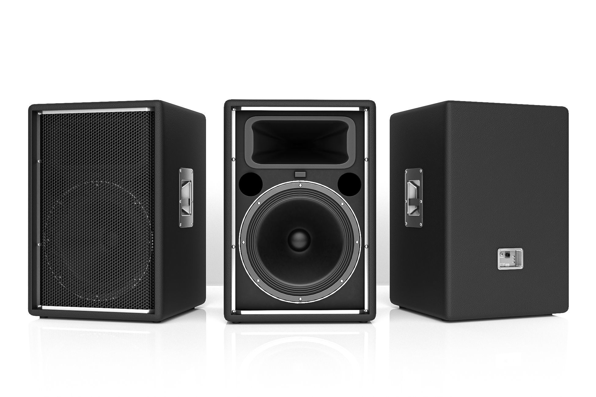 Loudspeakers Low-poly 3D model_4