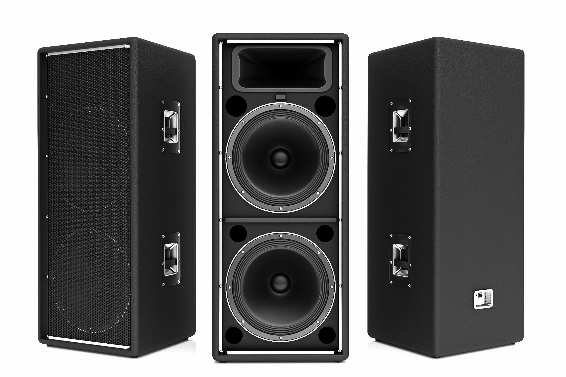 Loudspeakers Low-poly 3D model_5