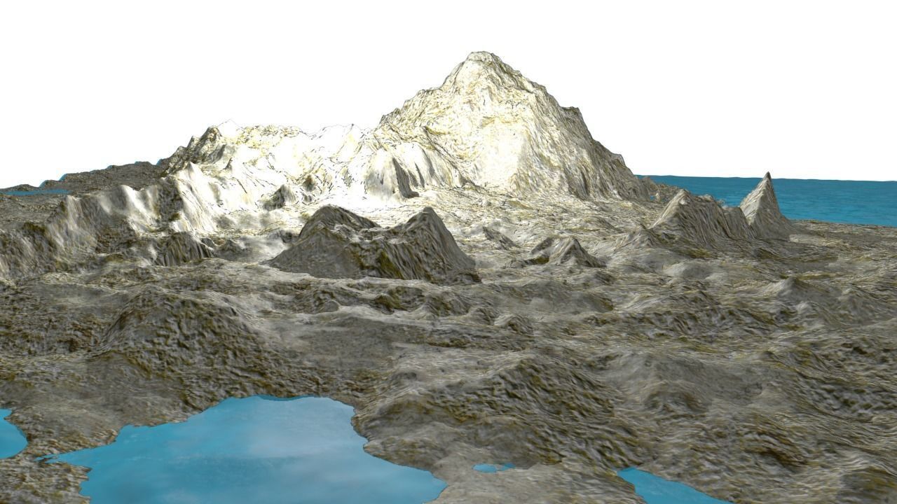 NMA Island Rock 001 Gray Preset 02 Low-poly 3D model_5