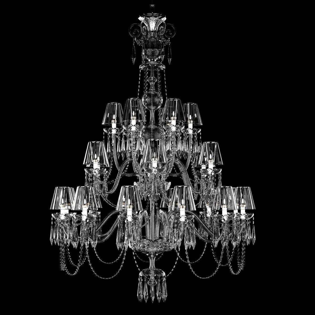 Waterford Ardmore 24 Arm Chandelier With Crystal Shades 3d Model Max Waterford Ardmore 24 Arm Chandelier With Crystal Shades 3d Model Max Obj Fbx Mtl Unitypackage
