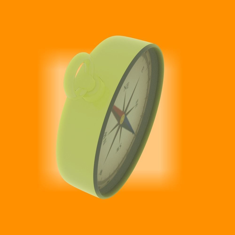 Golden compass 3d model hight-poly the game  3D model_5