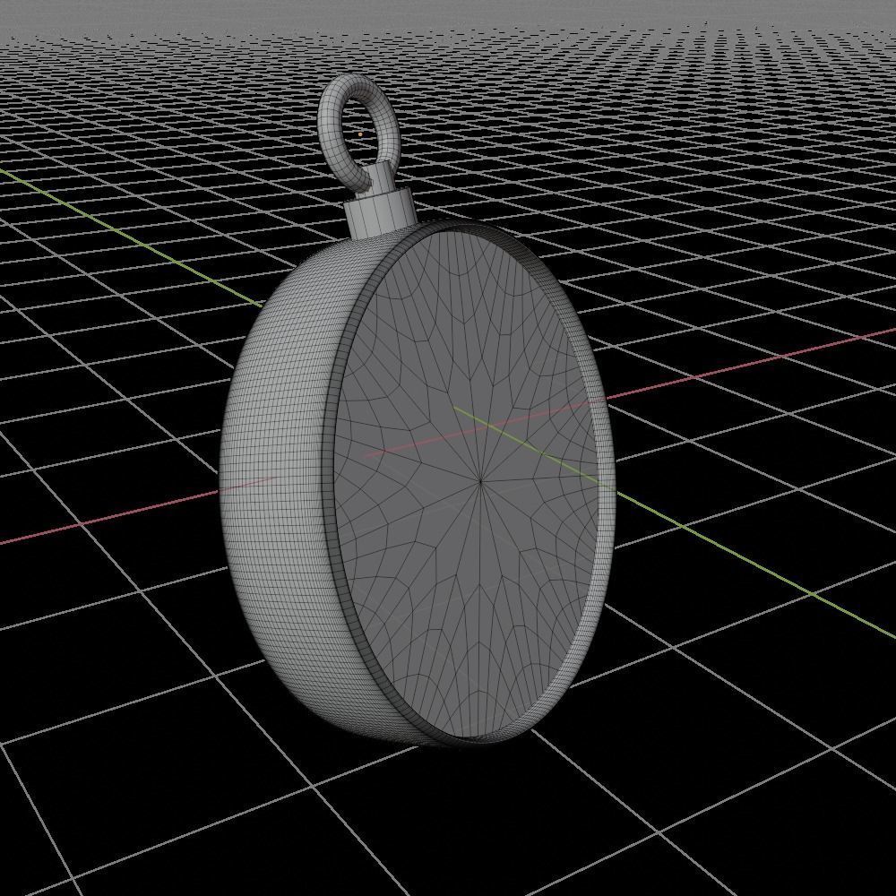 Golden compass 3d model hight-poly the game  3D model_4