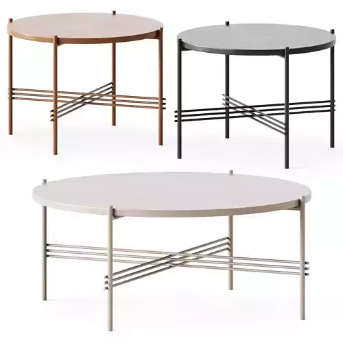 TS coffee tables by Gubi 3D model