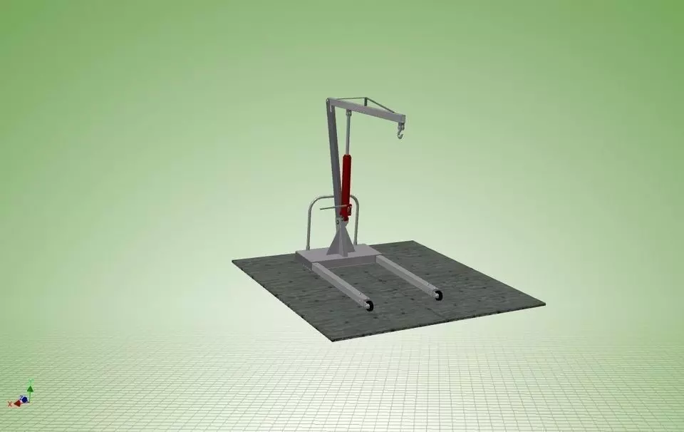 Engine Lift-1 Free 3D model_0