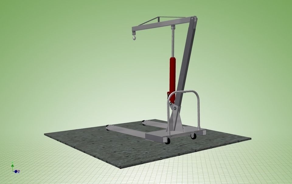 Engine Lift-1 Free 3D model_3