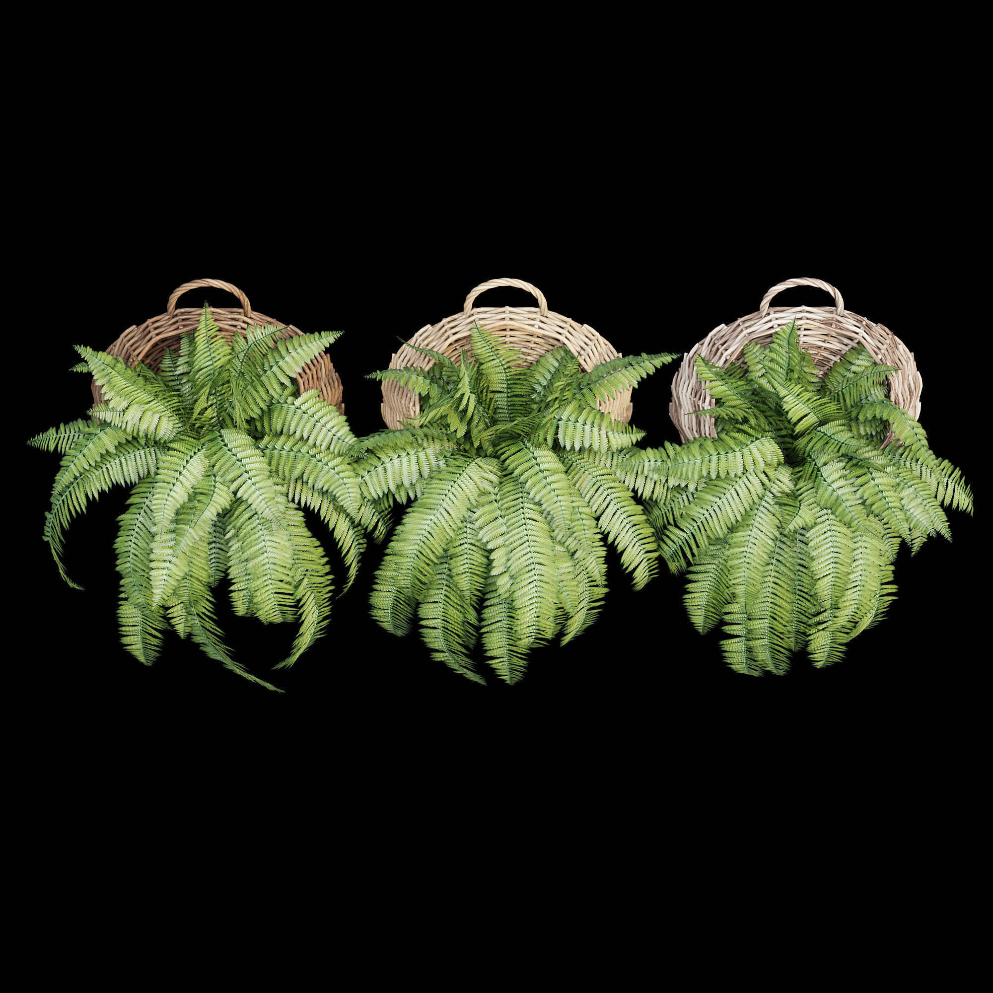 Wicker basket two 3D model_10