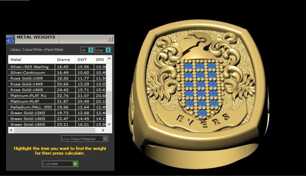 flora ring for men 3D print model_19