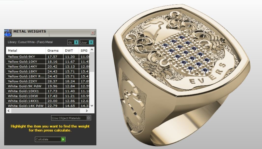 flora ring for men 3D print model_18