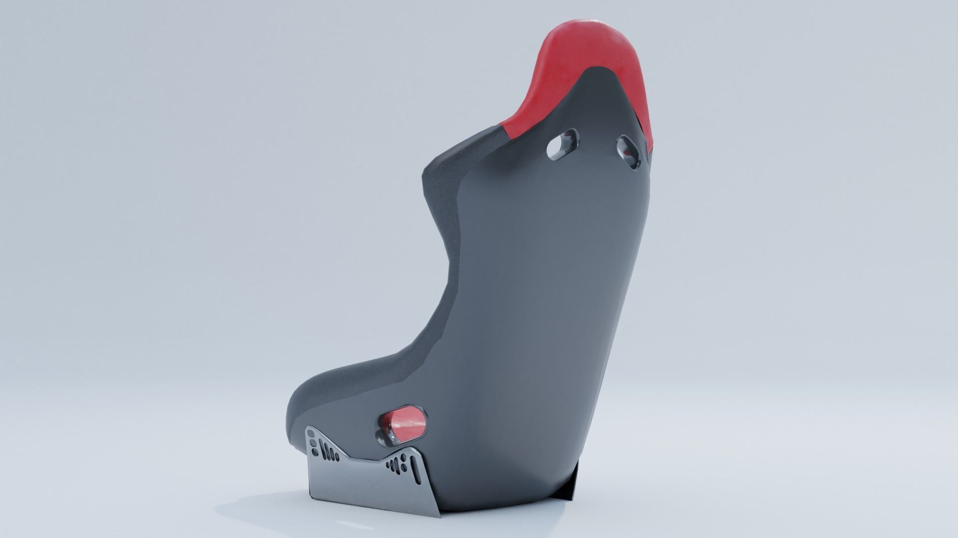Recaro Sport car seat  Low-poly 3D model_3