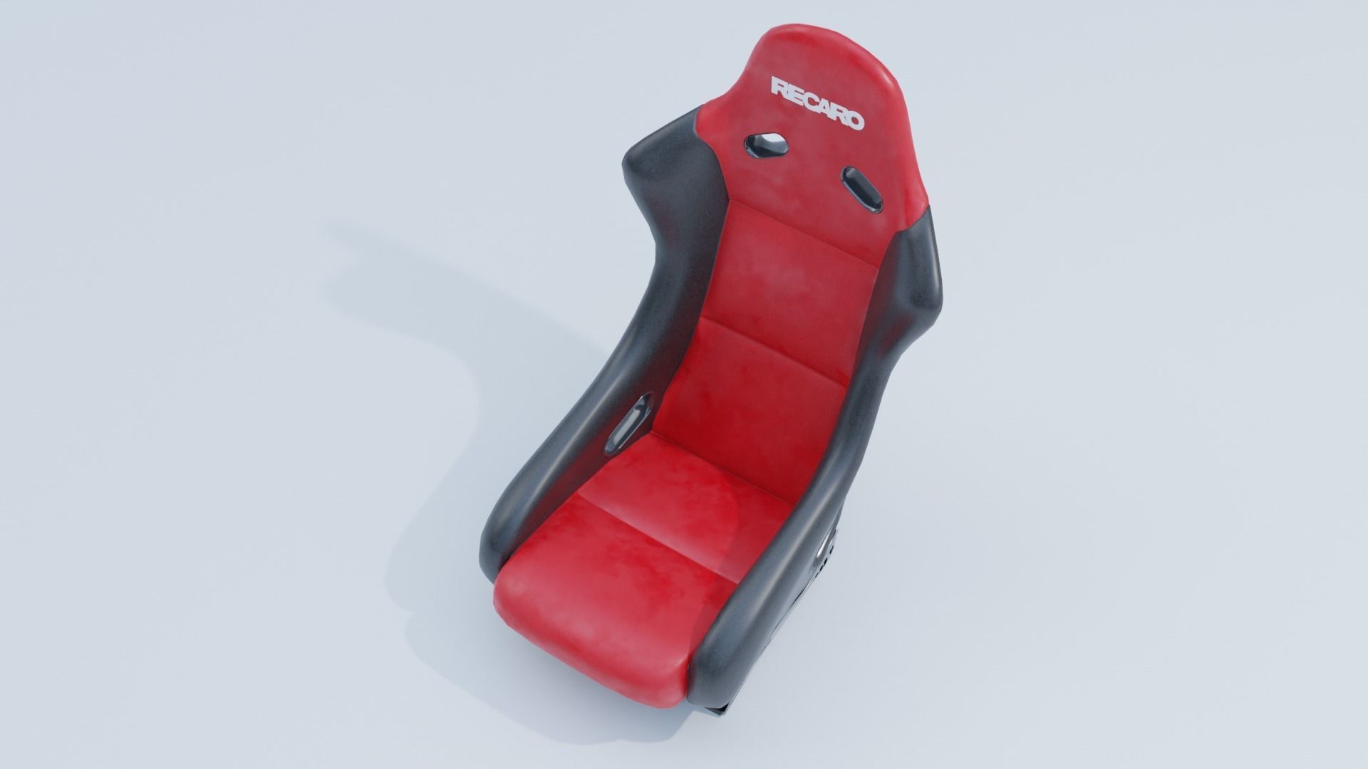 Recaro Sport car seat  Low-poly 3D model_7