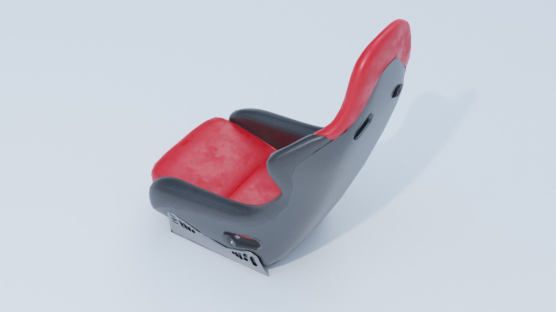 Recaro Sport car seat  Low-poly 3D model_11