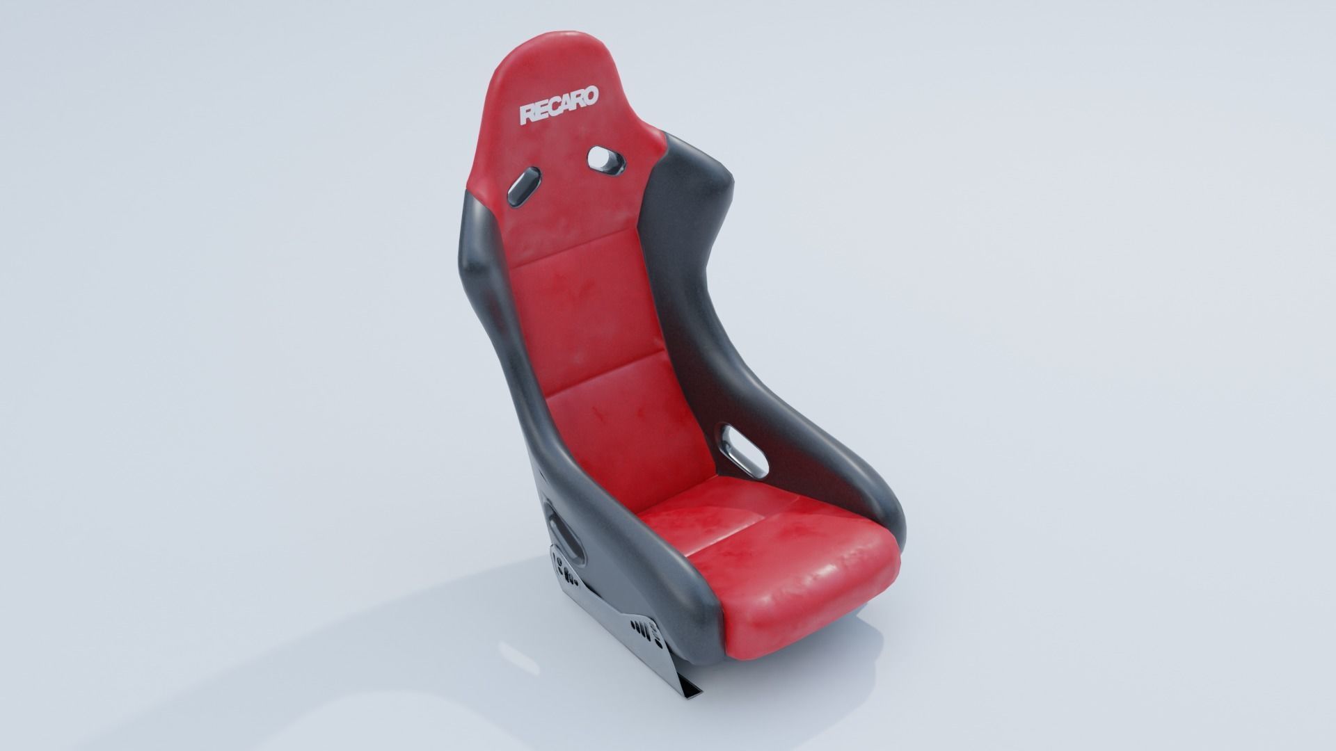 Recaro Sport car seat  Low-poly 3D model_8