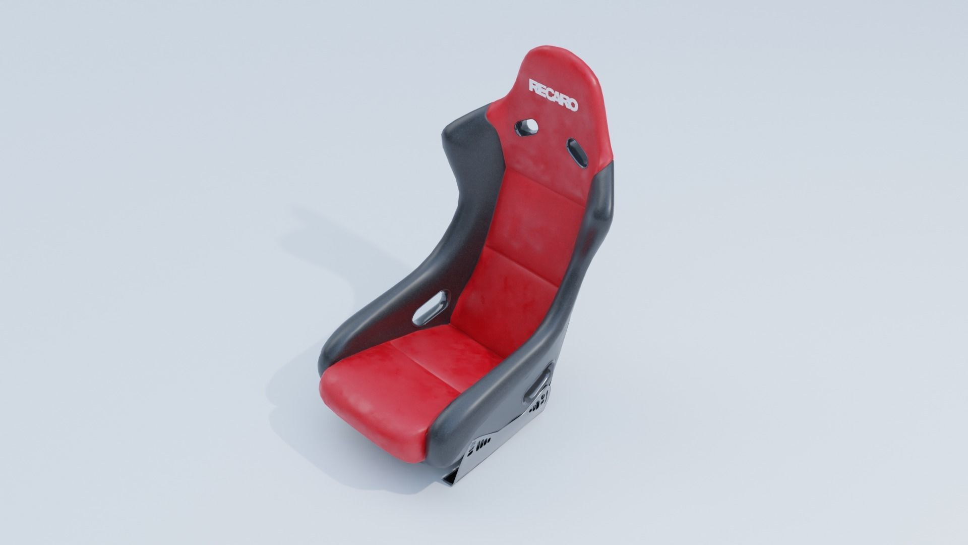 Recaro Sport car seat  Low-poly 3D model_15
