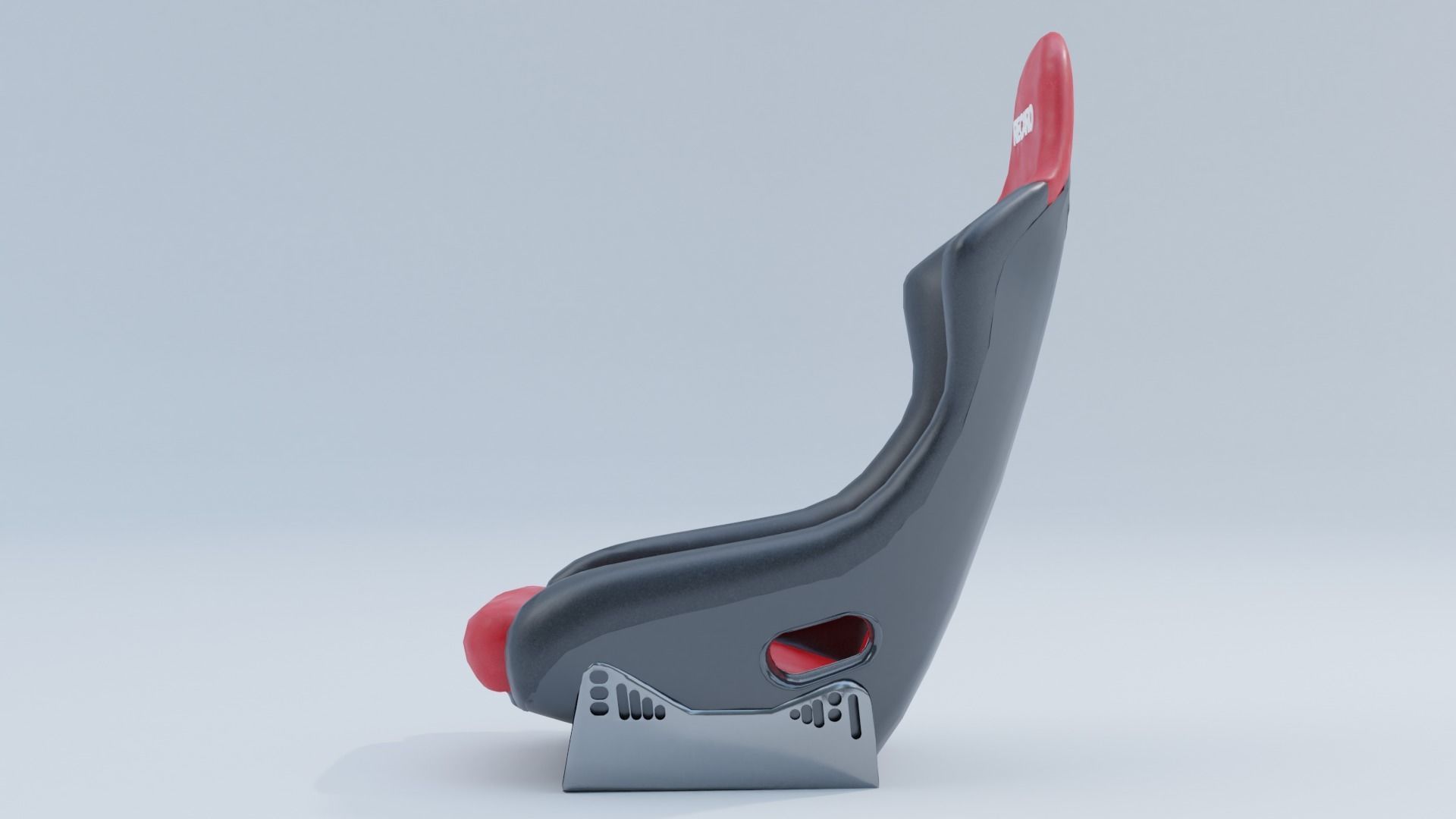 Recaro Sport car seat  Low-poly 3D model_5