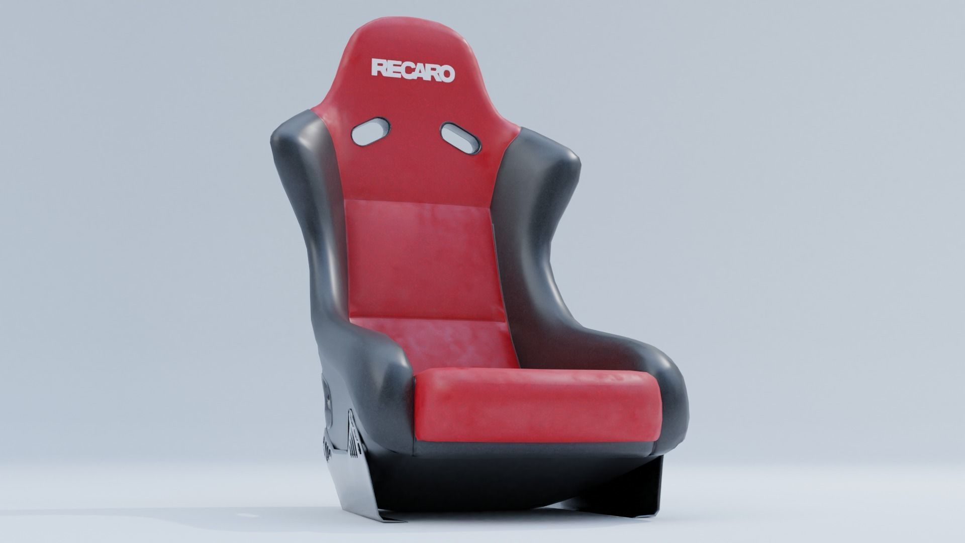 Recaro Sport car seat  Low-poly 3D model_12