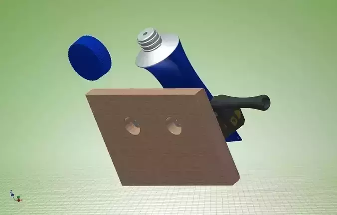 Tooth Paste Tube Roller Free 3D model