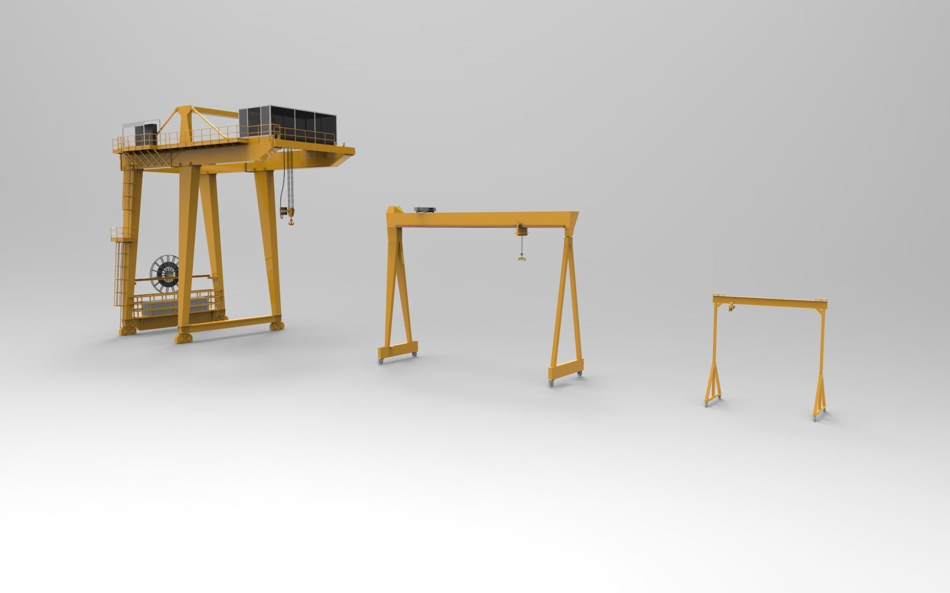 Gantry Crane 3D model_5
