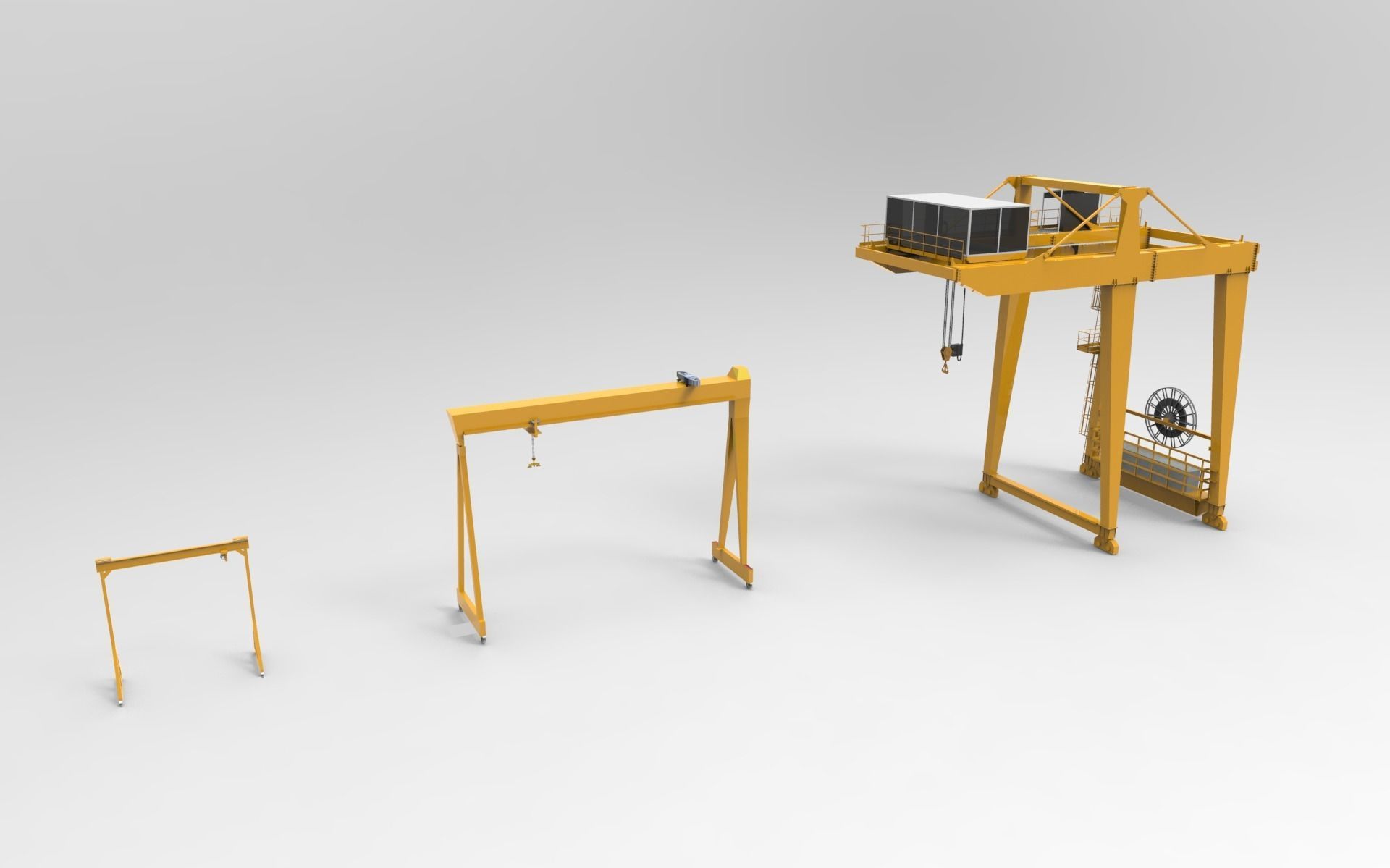 Gantry Crane 3D model_11