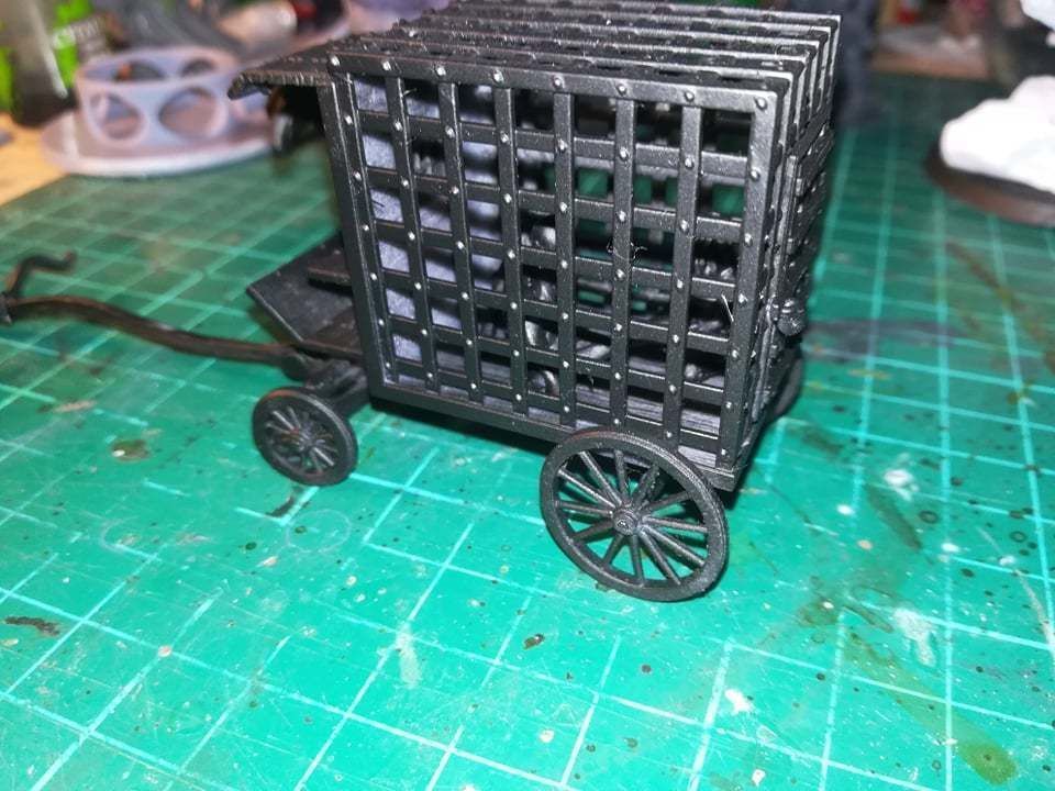Jail Wagon with Slaves 3D print model_17