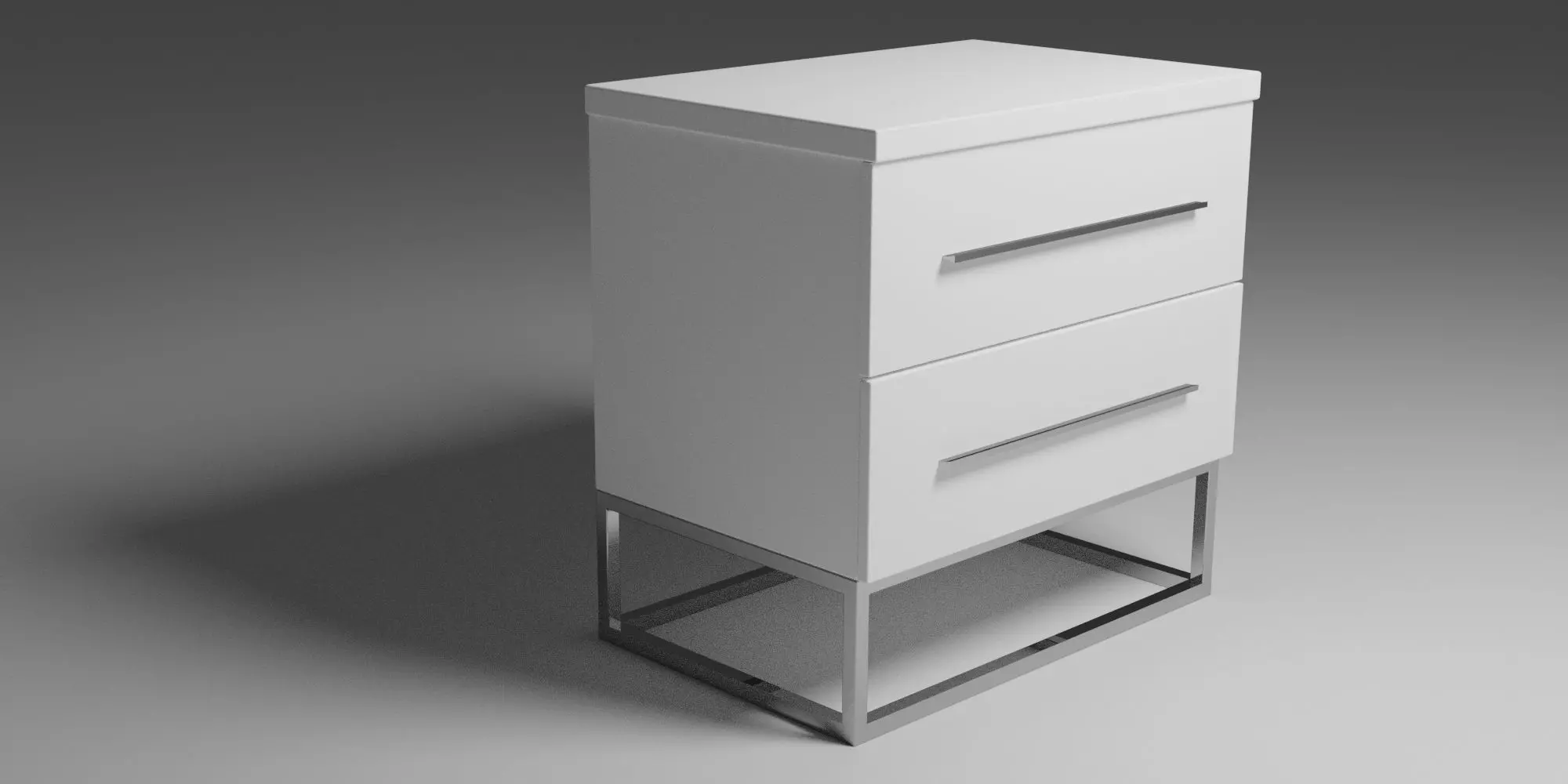 Modern Nightstand 3D model_0