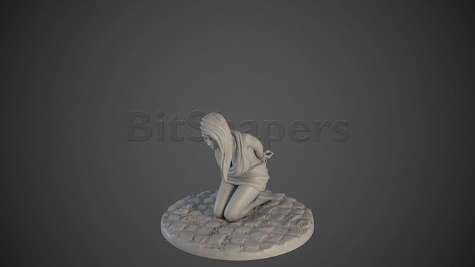 Slave girl 01 Knee 3D print model