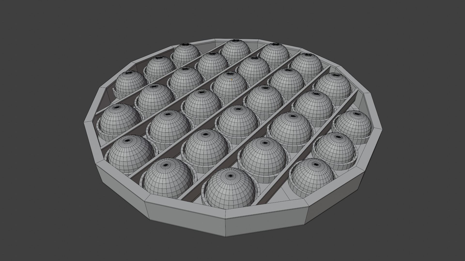 Pop-It Fidget Toy Set Low-poly 3D model_5