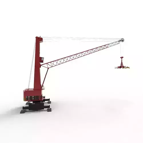 Tower container crane 3D model