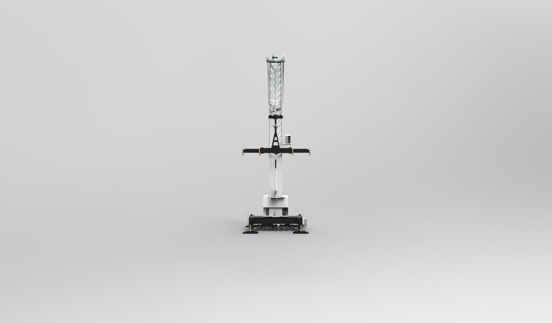 Tower container crane 3D model_4