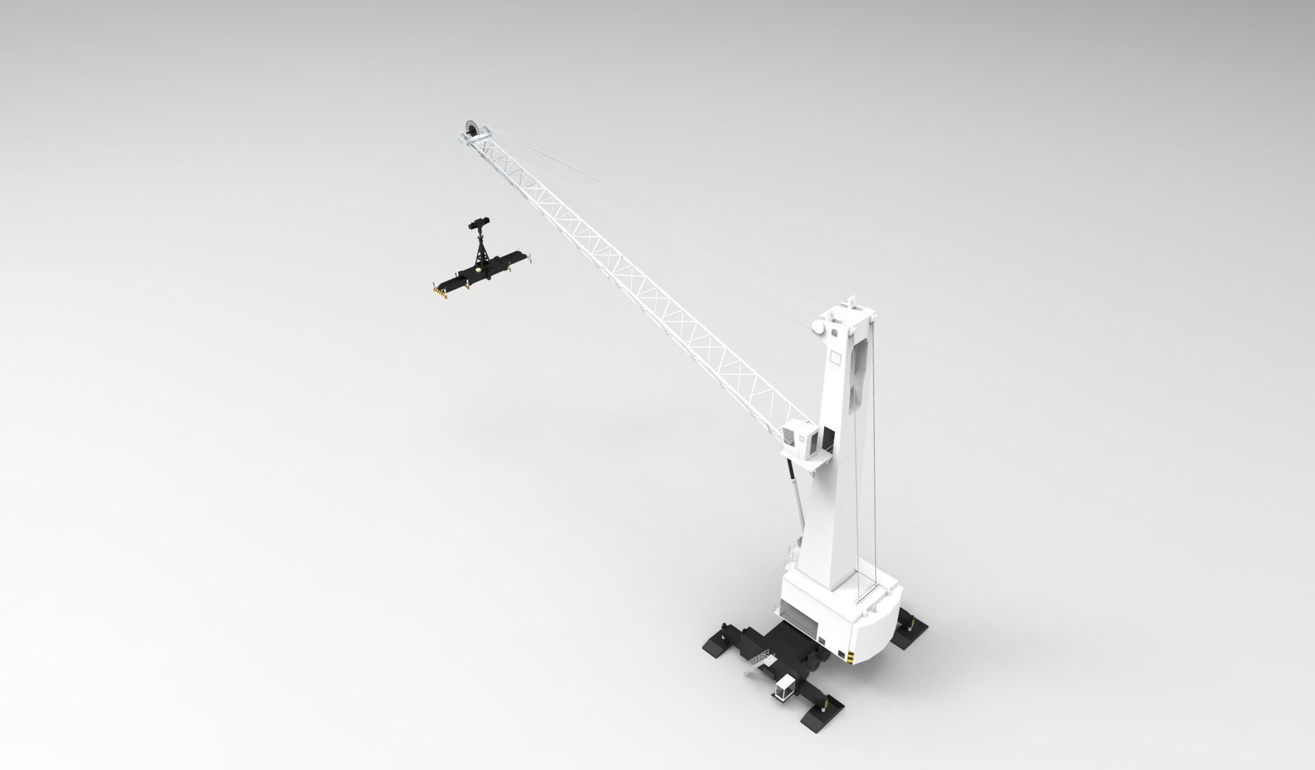 Tower container crane 3D model_8
