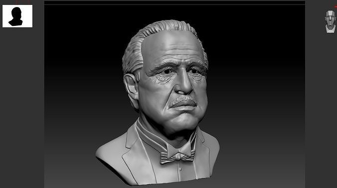Don Corleone Bust 3D print model