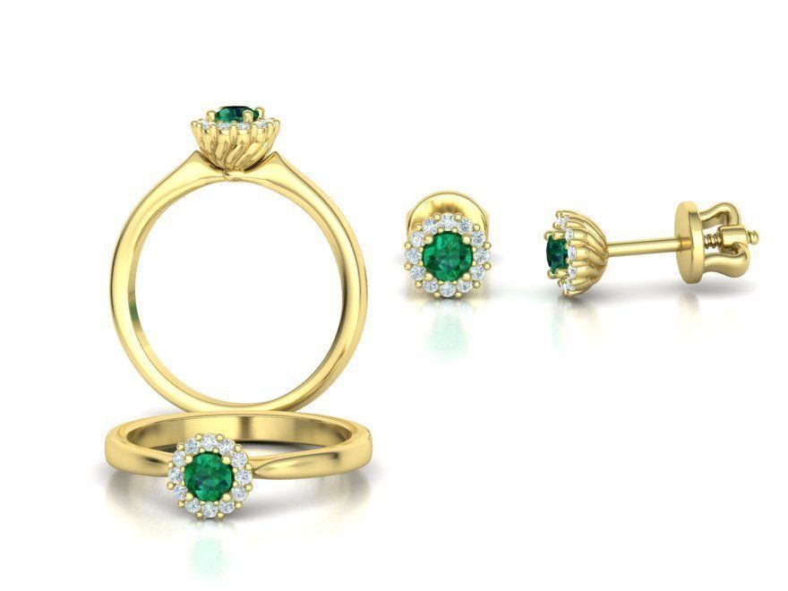 Bespoke Classic Ring and Stud Earrings Collection version3 _1