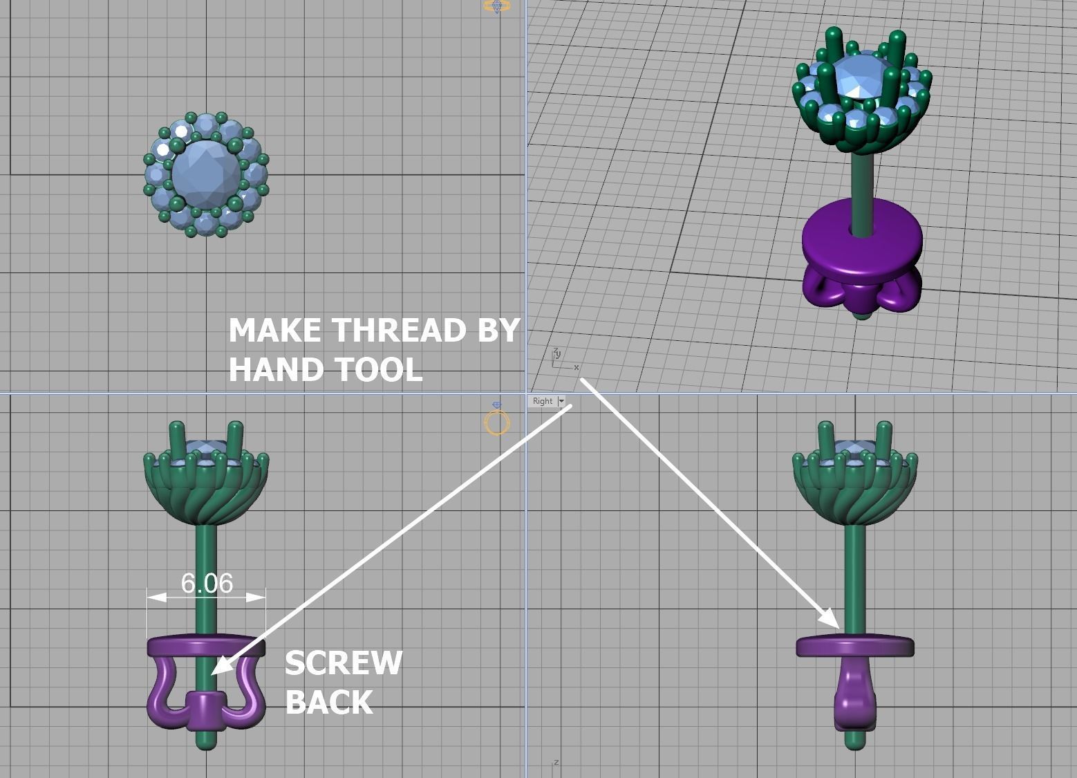 Bespoke Classic Ring and Stud Earrings Collection version3 _40