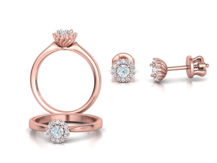 Bespoke Classic Ring and Stud Earrings Collection version3 _2