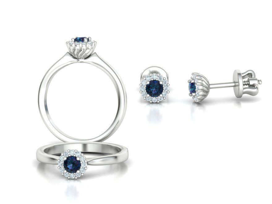 Bespoke Classic Ring and Stud Earrings Collection version3 _20