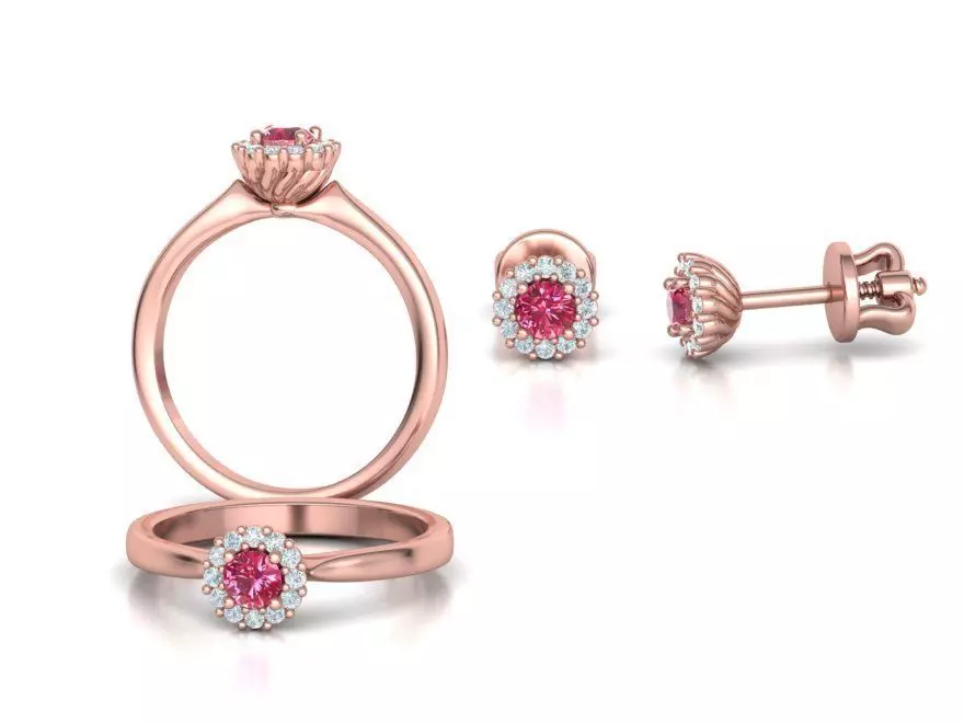 Bespoke Classic Ring and Stud Earrings Collection version3 _0