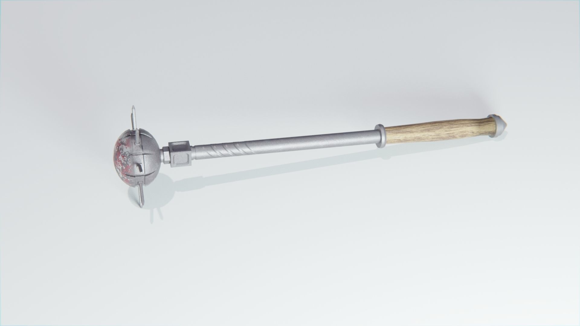 bludgeon  mace  medieval blunt weapon weapon Low-poly 3D model_2