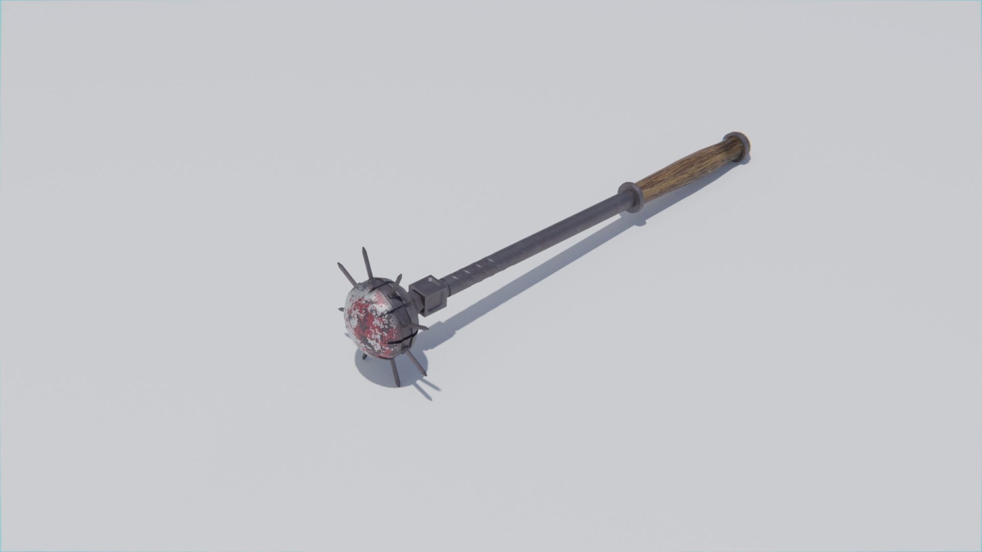 bludgeon  mace  medieval blunt weapon weapon Low-poly 3D model_1