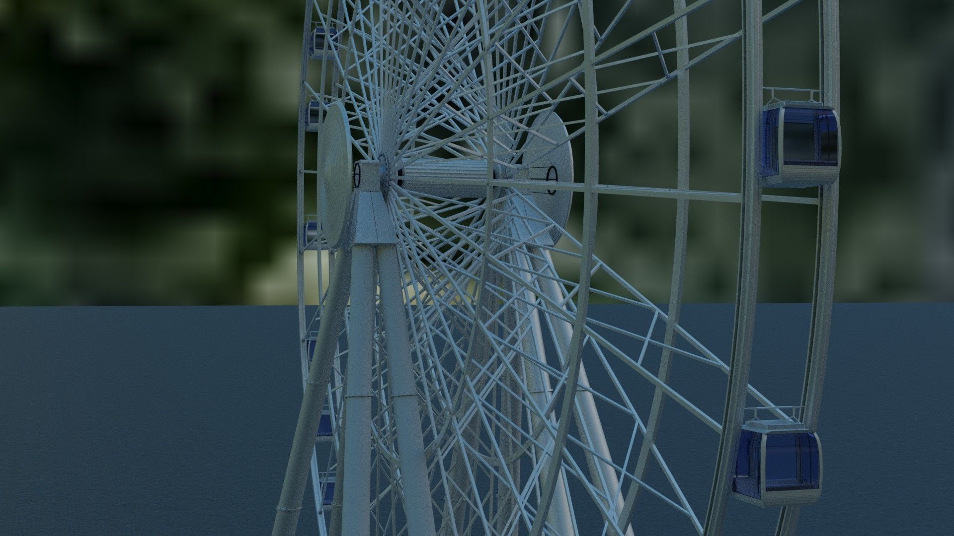 3d model ferris wheel 3D model_3