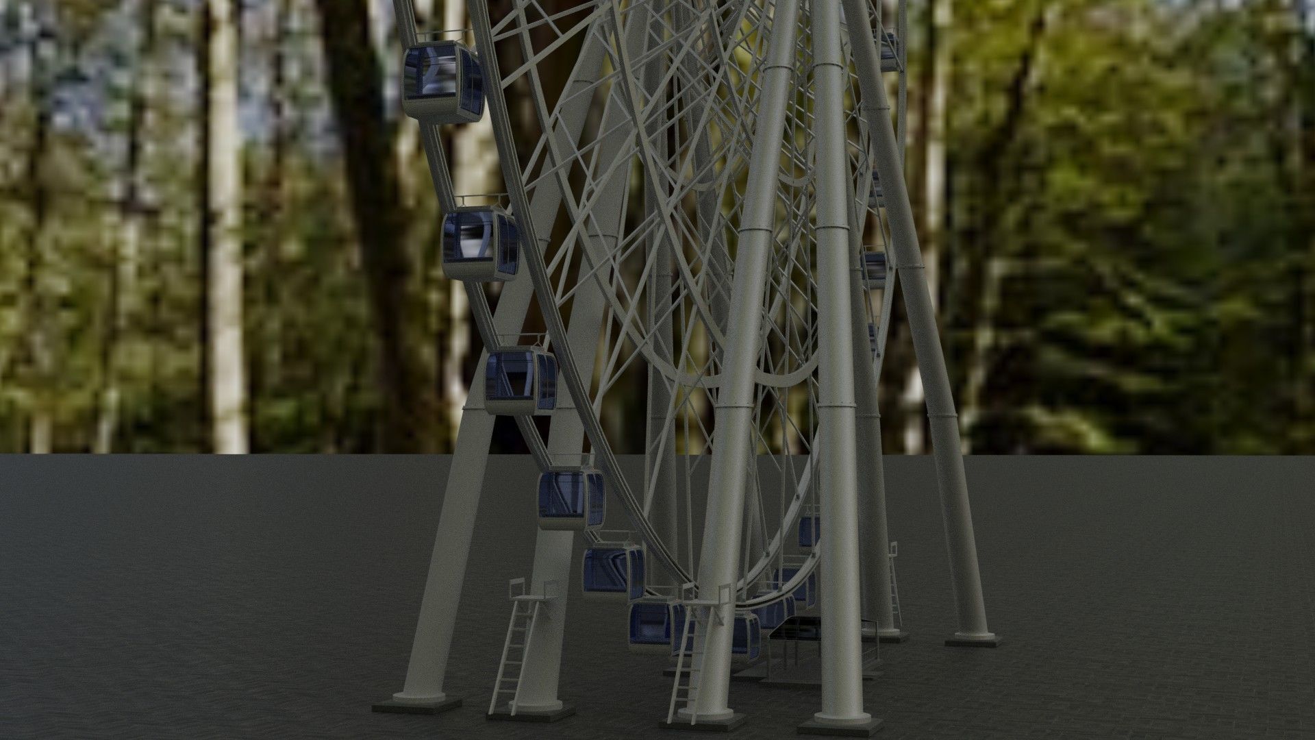 3d model ferris wheel 3D model_7